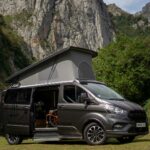 aménagement de campers, vans et fourgons Ford Transit Custom L2 avec toit relevable
